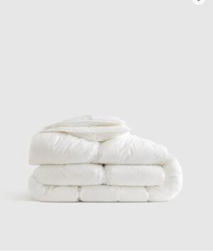 QUINCE Cotton Pintuck Comforter K/CAL K in White